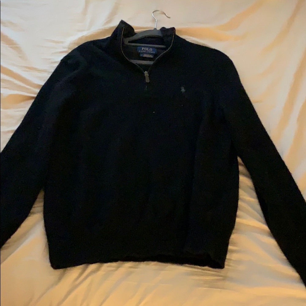 Polo turtle neck quarter zip